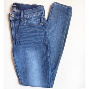 Express Medium Wash Skinny Jeans